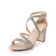 thumbnail image 1 of Sandalia DREAM PAIRS MADISON con Tacón Grueso de 7.5 cm y Pedrería Dorada, 1 of 8