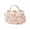 Champagne, variant on Elegant Rose Flower Evening Clutches Purse Rhinestones Top Handle Handbag with Chain for Weddings and Formal Event