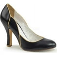 thumbnail image 2 of 4" Heel Pump W/ Wavy Gold Trim Topline - Blk Faux Leather, 6, 2 of 2