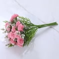 thumbnail image 1 of Simulation Flower 1 Branch Fresh-keeping Flexible Chic Eye-catching Faux Silk Carnation Flower, 1 of 4