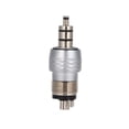 thumbnail image 1 of Accesorio De Turbina Dental Estándar, Adaptador De Pieza De Mano De Alta Velocidad De Cuatro Orificios De Acero Inoxidable Para Taladro Dental De Pieza De Mano YLSHRF Dental Handpiece Converter, 1 of 8