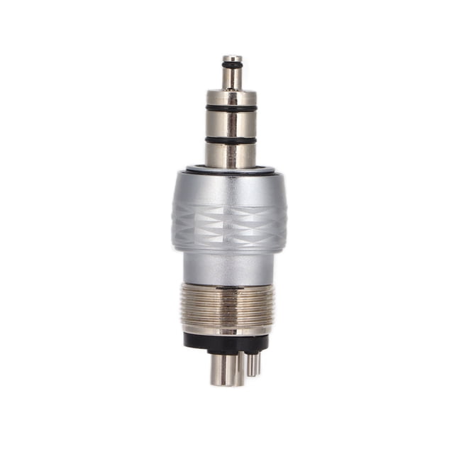 Accesorio De Turbina Dental Estándar, Adaptador De Pieza De Mano De Alta Velocidad De Cuatro Orificios De Acero Inoxidable Para Taladro Dental De Pieza De Mano YLSHRF Dental Handpiece Converter