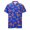 Blue, variant on Mens Polo Shirts Hot Dog Print Button Up Collar Summer Lapel Retro Short Sleeve Graphic Golf Blue T Shirts for Man