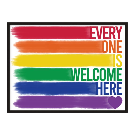 Haus and Hues LGBTQ Flag 12" x 16" Painting Art Prints