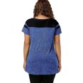 thumbnail image 2 of Qarigey Camiseta de manga corta para mujer, blusa bonita con cuello en V de Color sólido, camiseta deportiva de verano para cumpleaños, ropa de verano Prendas para la parte del cuerpo Azul XXL Qarigey AP011139-12, 2 of 6