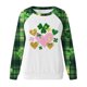 thumbnail image 5 of TaTaai Womens St Patricks Day Print Raglan Sleeve Sweatshirt Long Sleeve Crewneck Casual Loose Fit Pullover Holiday Top Gift, 5 of 5