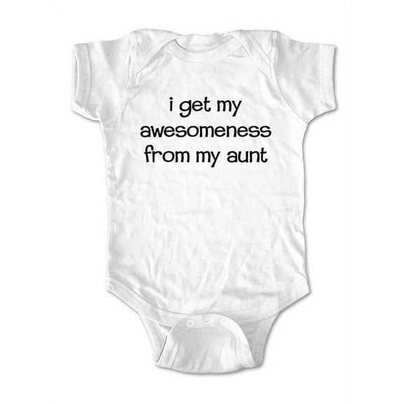 I get my awesomeness from my aunt - wallsparks cute & funny Brand - baby one piece bodysuit - Great baby shower gift!