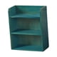 thumbnail image 4 of Estante de almacenamiento de escritorio, organizador colgante, estante de encimera simple de madera de múltiples capas Azul, 4 of 9