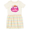 thumbnail image 3 of Inktastic I Love My Mommy Girls Girls Toddler Dress, 3 of 5