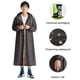 thumbnail image 3 of Chubasquero impermeable Poncho de lluvia con capucha reutilizable abrigos de lluvia largos con capucha a prueba de viento cordón para viajes al aire libre emergencia, 3 of 9