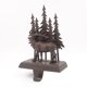 thumbnail image 1 of Decoración navideña con soporte para medias combinadas de ciervos y renos de árbol de arte de hierro con logotipo en EE. UU., 1 of 4
