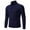 Navy, variant on jjayotai Mens Sweater Tops Clearance Mens Quarter Zipper Mock Neck Sweater Comfy Slim Fit Cable Knitted Pullover Long Sleeve Solid Fall Winter Polo Tops