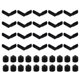 thumbnail image 2 of Juego de 20 conectores de esquina interior de aluminio con tornillos (negro), 2 of 6