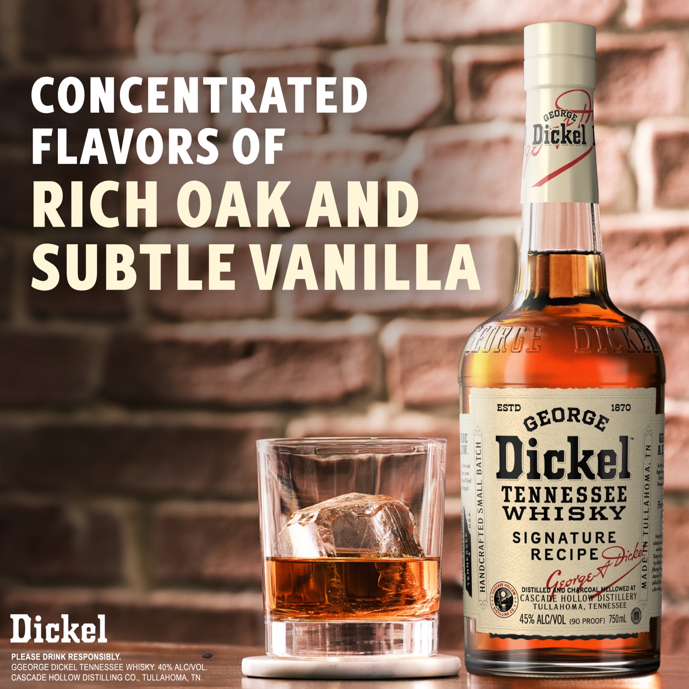 George Dickel Signature Recipe Tennessee Whisky, 750 mL, 45% ABV