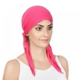 thumbnail image 4 of Chemo Headwear Pre Tied Head Scarf Headwraps Lightweight Turban Beanie Cap for Women, 4 of 6