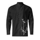 thumbnail image 2 of Camisas Para Hombre XXL Camisa de manga larga con estampado 3D digital y cuello con botones sueltos para ocio en la playa para hombre (Black, L), 2 of 4
