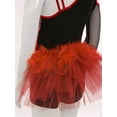 thumbnail image 7 of Doomiva Kids Girls Sparkly Gymnastics Leotard Latin Jazz Ballet Dance Mesh Tutu Skirted Jumpsuit Ballerina Outfit Red 16, 7 of 7