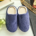 thumbnail image 6 of VerPetridure House Slippers for Women Men Fuzzy Slippers Fluffy Bedroom House Shoes Memory Foam Suede Cozy Plush Breathable Anti-Slip Indoor & Outdoor Winter, 6 of 9