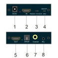 thumbnail image 3 of Black HDMI Audio Splitter Converter Adapter Supports ARC/3D/4Kx2K black, 3 of 9