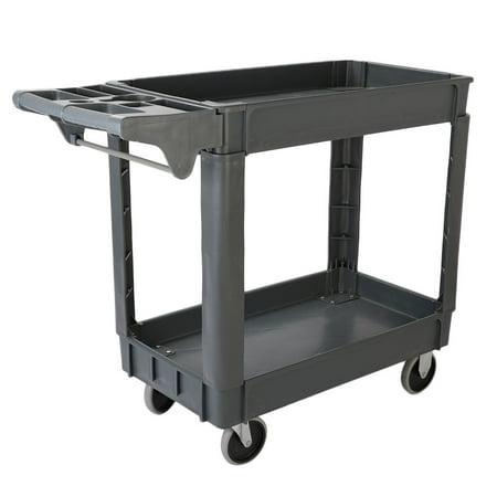 Standard Capacity Print Cart - Zimtown 2 Layers 18 in. x 30 in. Standard Plastic Service Cart
