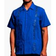 thumbnail image 2 of Guayabera Men's Cuban Beach Wedding Short Sleeve Button-up Casual Dress Shirt, 2 of 3