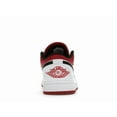 thumbnail image 4 of Jordan Men's 1 Low White University Red Black Shoes, from StockX, 4 of 5