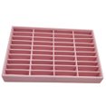 thumbnail image 4 of Stackable 40 Girds Jewelry Trays Jewelry Storage Tray Showcase Display Organizer Pink, 4 of 7
