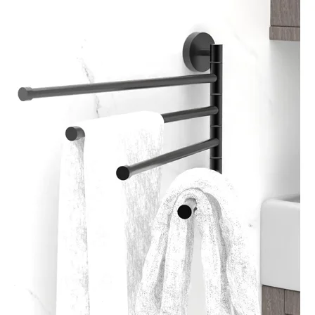 Swivel Towel Rack For Bathroom And Kitchen, Corrosion Resistant Stainless Steel