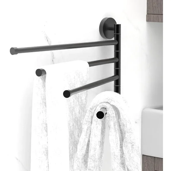 Swivel Towel Rack For Bathroom And Kitchen, Corrosion Resistant Stainless Steel