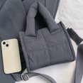 thumbnail image 4 of Bolso Hombro Acolchado para Mujer Mano Hobo Elegante (gris), 4 of 8