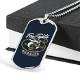 thumbnail image 3 of Keep The Strength Firefighter Stainless Steel or 18k Gold Dog Tag 24" Chain, 3 of 8