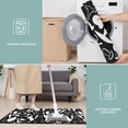 thumbnail image 6 of White Mushroom Silhouette Black Pattern Kitchen Rugs Sets Of 3,Kitchen Runner Rugs Non Skid Washable,Decorative Kitchen Floor Mats for Kitchen,Sink,Laundry,17"x30"+ 17"x47" + 17"x59", 6 of 6