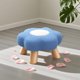 thumbnail image 4 of Taburete con forma de flor, taburete pequeño redondo, taburete nube, decoración de habitación, taburete de suelo duradero, silla para bebé, 4 of 6