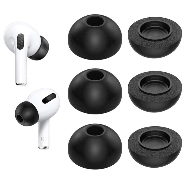 Puntas de espuma con memoria Bodykoo para AirPods Pro 1 y 2, talla grande
