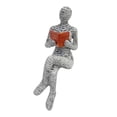 thumbnail image 2 of Book Decor Aesthetic Reading Sculpture 5X2X2 Inch Gray White Sculpture Bookshelf Decor Home Decor for Living Room Reader Figurine 1 Pack, 2 of 5