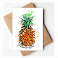 thumbnail image 1 of Orange PineFruit Tropical Fruit Greeting Cards You are Invited Invitations, 1 of 4