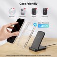 thumbnail image 4 of ETEPEHI Wireless Charger Stand, Fast Charging Station Compatible for iPhone 17 16 15 14 13 12 Pro Max, Charger Dock Compatible for Samsung Galaxy S25 S24 S23, 4 of 7