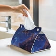 thumbnail image 6 of Fuzoiu Starry Sky Wall Flying Tiger Print Tissue Box Cover, PU Leather Tissue Holder,Decorative Facial Paper Organizer for Bathroom Living Room Bedroom Countertop Office Desk Car Home, 6 of 7