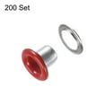 thumbnail image 3 of 200set Grommets Kit Metal Eyelets 3mm Grommet Tool for Shoes Clothes Belt Bag DIY Project, Red, 3 of 7
