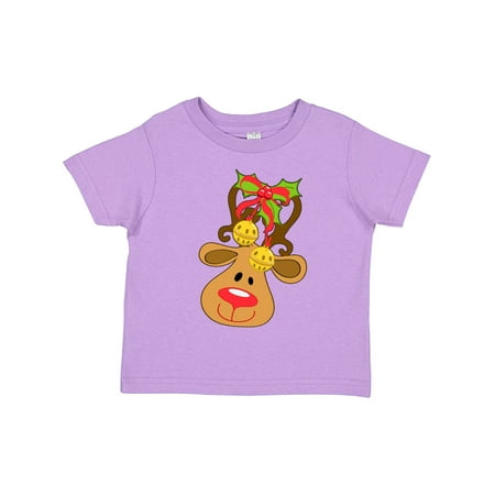 

Inktastic Cute Christmas Reindeer with Bells Gift Toddler Boy or Toddler Girl T-Shirt
