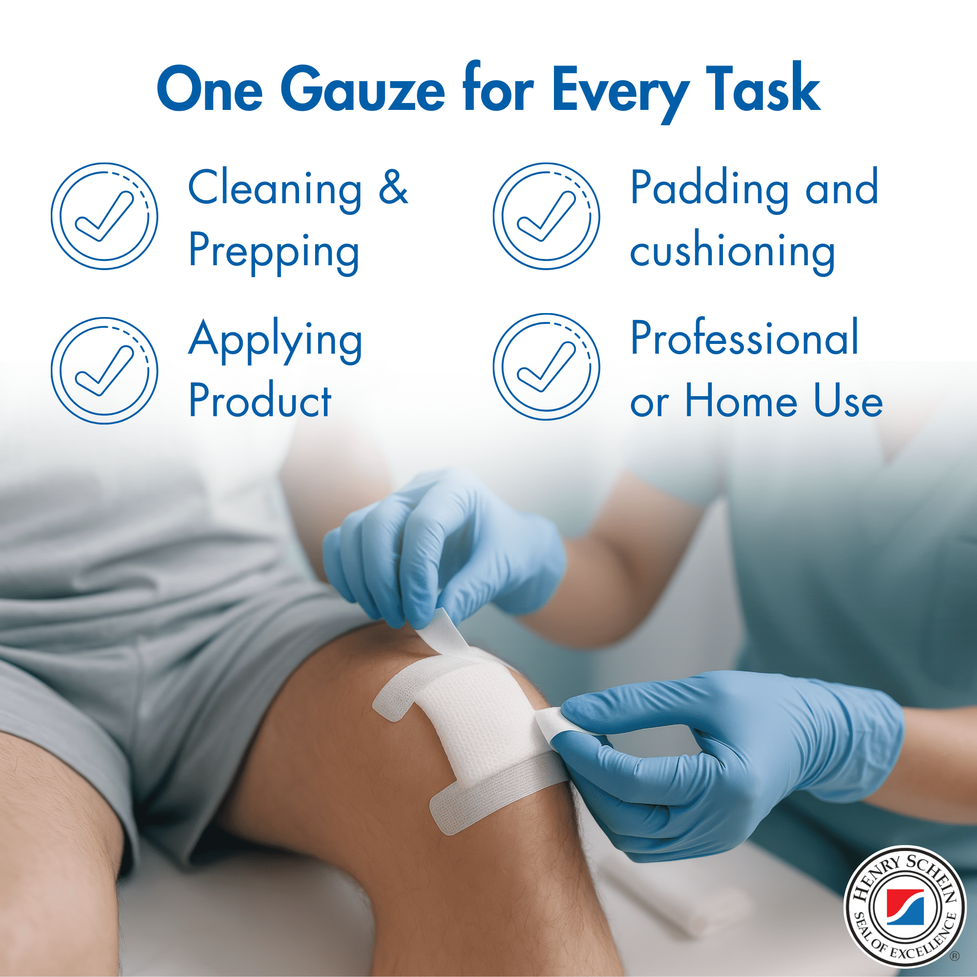 Essentials Non-Sterile Gauze Sponges – One (1) Full Case (10 Packs of 200), 4-Ply, 4’’ x 4’’ Pads, One Package, Non-Woven Sponges, Wound Care Product for First Aid Kit/Medical Facilities