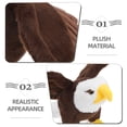 thumbnail image 3 of Peluche de águila de cabeza blanca de imitación, juguete para fiesta de cumpleaños, decoración del hogar, animales, mascota, adorno, títere de peluche para niños, 3 of 7
