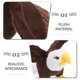 thumbnail image 3 of Peluche de águila de cabeza blanca de imitación, juguete para fiesta de cumpleaños, decoración del hogar, animales, mascota, adorno, títere de peluche para niños, 3 of 7