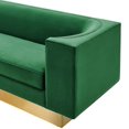 thumbnail image 4 of Sofa Couch, Green, Velvet, Mid Century Living Lounge Cafe Lobby Hospitality Restaurant, Modern Contemporary Boutique HB33595, 4 of 10