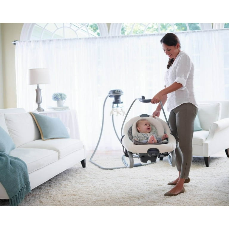 Graco DuetSoothe LX Multi Directional Baby Swing and Rocker Removable Seat Simple Soothe Winslet 1852655 Walmart