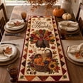 thumbnail image 4 of Aonerit Quilted Autumn Pattern Tablecloth, Printed Fall Dining Decor, Washable Thanksgiving Cover, Seasonal Living Room Party Table Accessory, 4 of 6