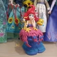 thumbnail image 2 of figuras de acción de La Sirenita Ariel, juguetes románticos, la princesa Ariel, colección de habitaciones, escultura de coche, regalo para niños, 2 of 4
