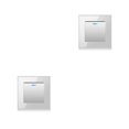 thumbnail image 3 of Ounissouiy Interruptor de lámpara de panel de luz Suministros para el hogar Accesorios para el hogar Hotel Instalación práctica Accesorios Plata/Multicontrol 2piezas, 3 of 6
