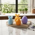 thumbnail image 7 of CoreLiving Silicone Mold for Easter Bunny Candle Making Striped Rabbit Shape Epoxy Resin Casting Mould for Gypsum Cement Crafts, 1-Cavity Standing Bunny Design, 7 of 7