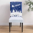 thumbnail image 5 of Chair Covers for Dining Room Set of 4,Christmas Tree Santa Claus Stretch Seat Protector Removable Washable Chairs Slipcovers for Kitchen Banquet Wedding Hotel,Reindeer Red Black Plaid, 5 of 6